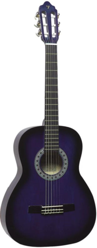 Valencia 4/4 Size Classical Guitar Purple Sunburst