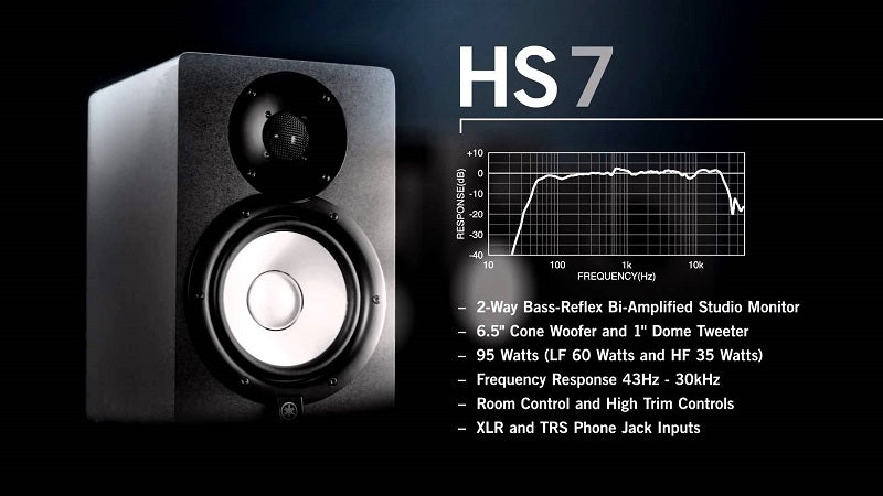 Yamaha HS7 Studio Monitors (each)