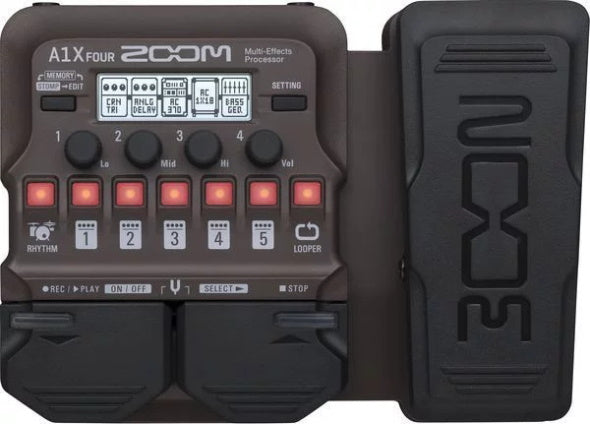 Zoom A1X FOUR Acoustic Multi-Effects Pedal with Expression Pedal