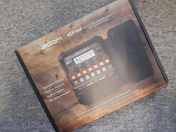 Zoom A1X FOUR Acoustic Multi-Effects Pedal with Expression Pedal