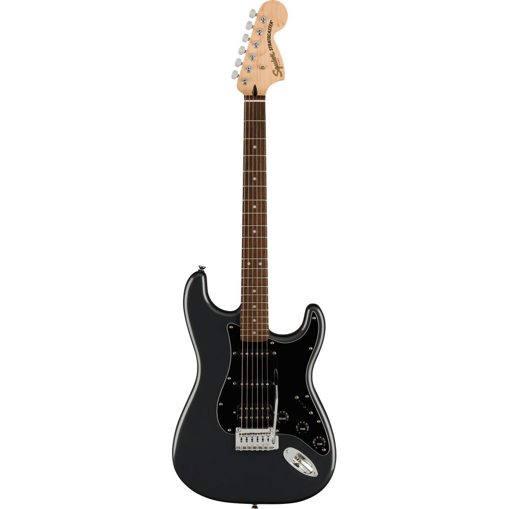 Affinity Series Stratocaster HSS Pack Charcoal Frost Metallic Indian Laurel