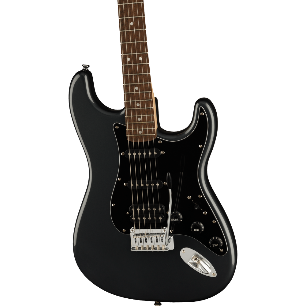 Affinity Series Stratocaster HSS Pack Charcoal Frost Metallic Indian Laurel