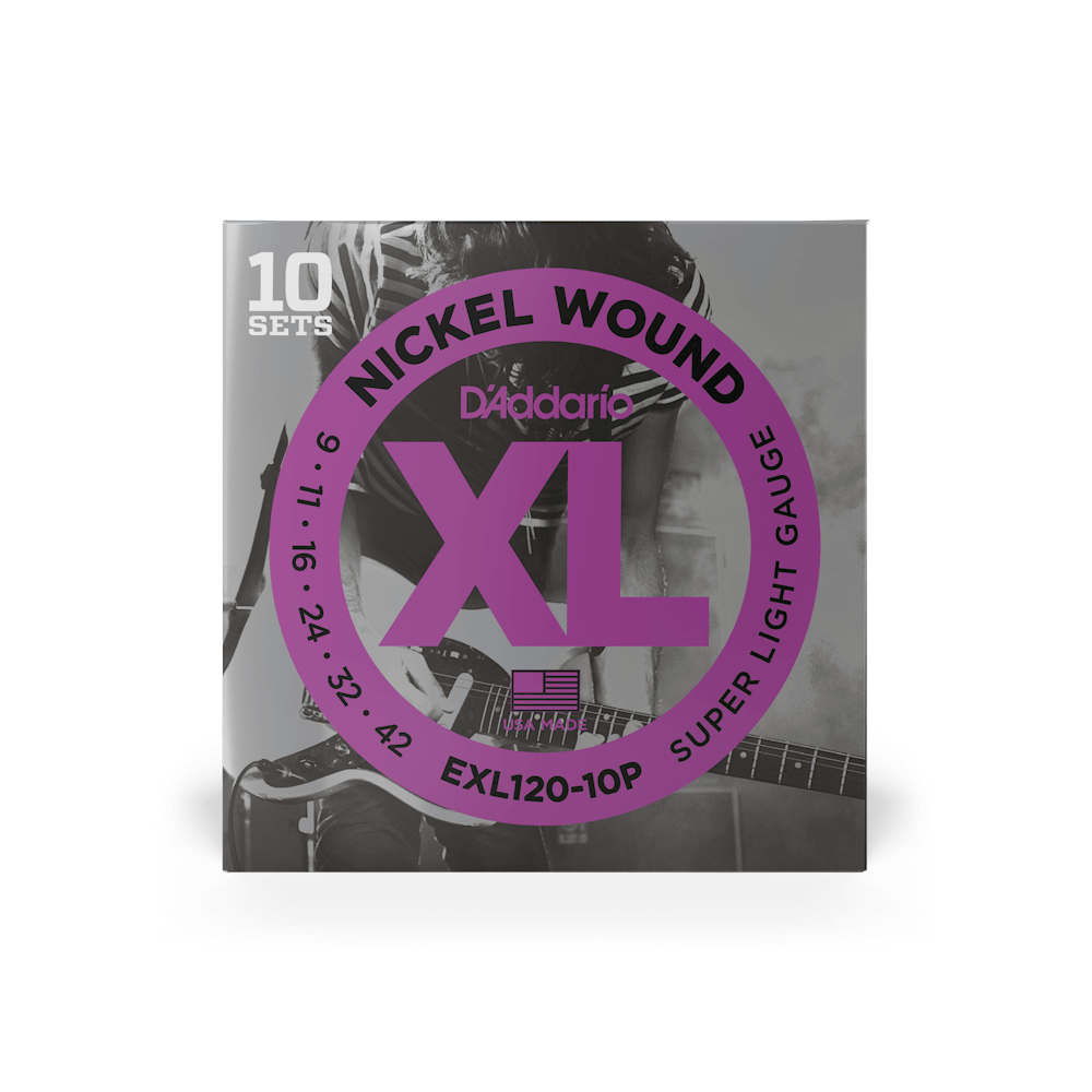 D'Addario 09-42 Super Light, XL Nickel Electric Guitar Strings
