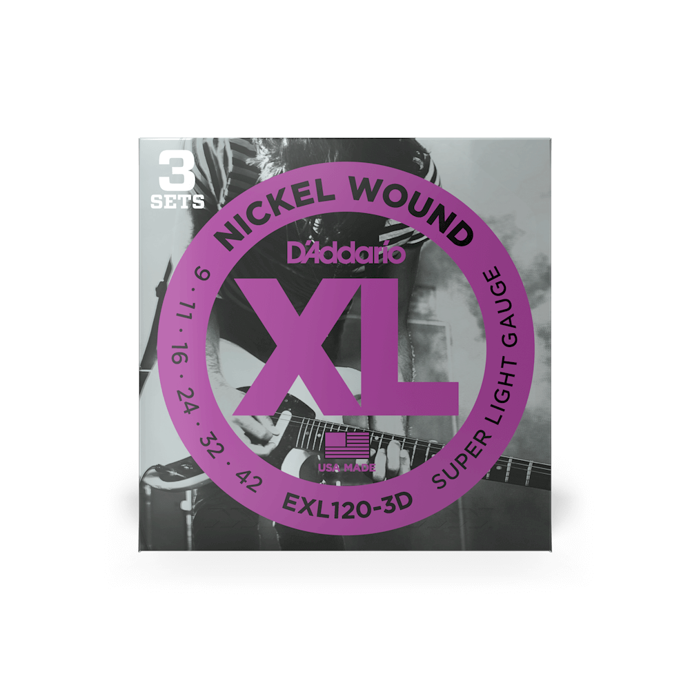 D'Addario 09-42 Super Light, XL Nickel Electric Guitar Strings