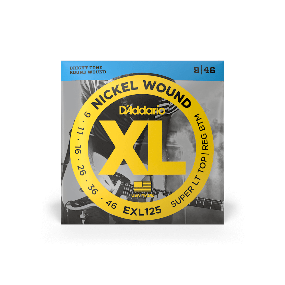 D'Addario 09-46 Super Light Top/Regular Bottom, XL Nickel Electric Guitar Strings