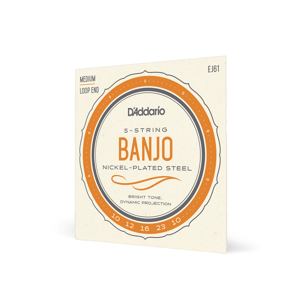 D'Addario 10-23 Medium, 5-String, Nickel