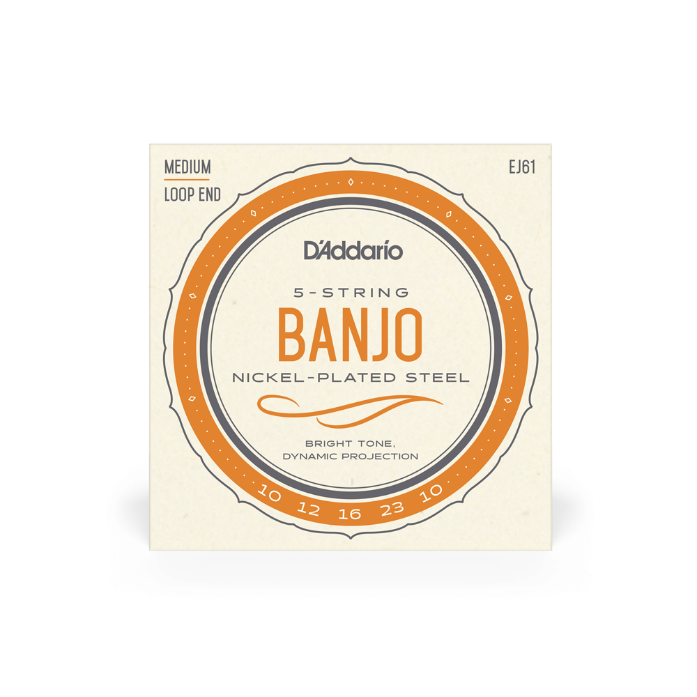 D'Addario 10-23 Medium, 5-String, Nickel