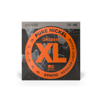 D'Addario 10-45 Regular Light, XL Pure Nickel Electric Guitar Strings