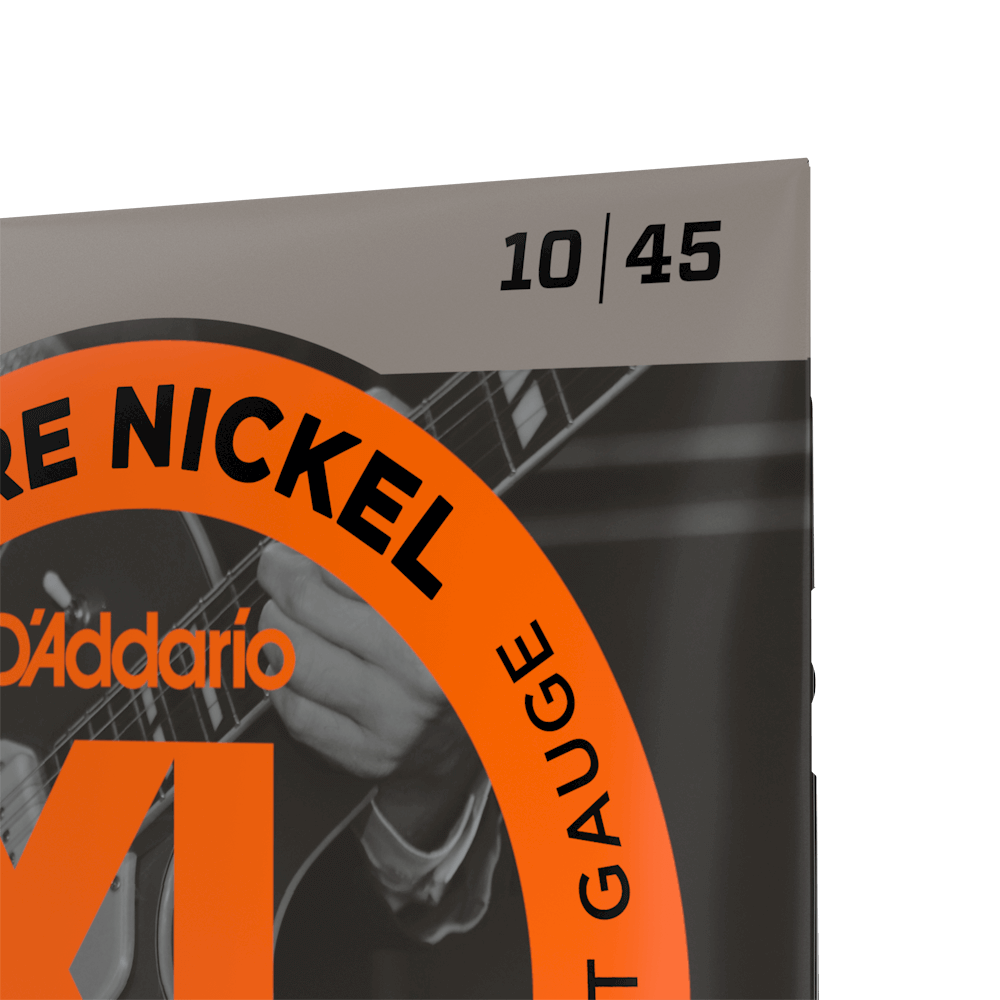 D'Addario 10-45 Regular Light, XL Pure Nickel Electric Guitar Strings