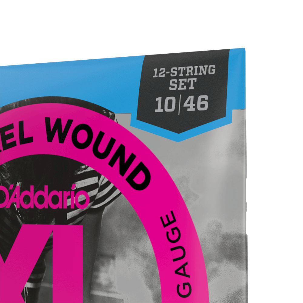 D'Addario 10-46 Regular Light 12-String, XL Nickel Electric Guitar Strings
