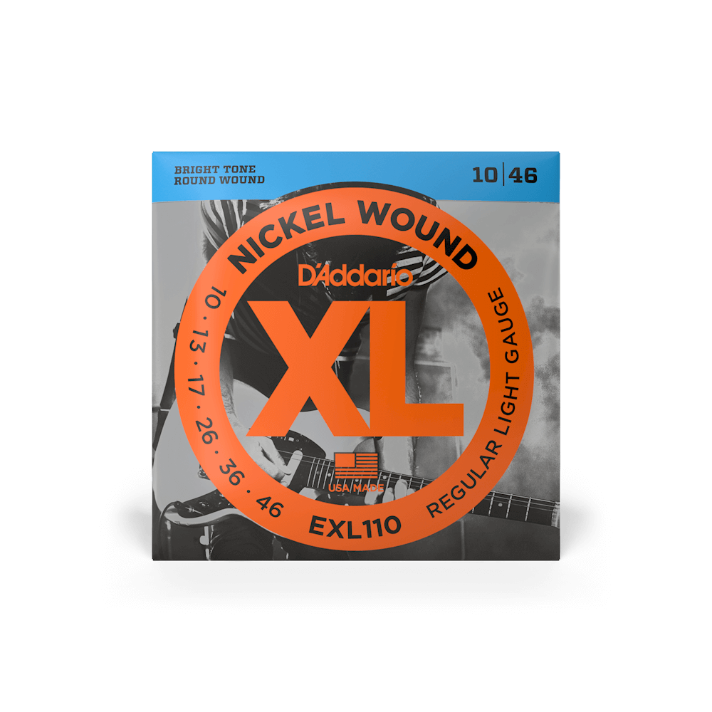 D'Addario 10-46 Regular Light, XL Nickel Electric Guitar Strings