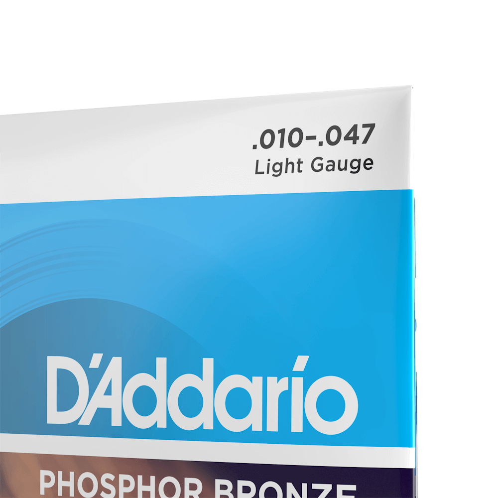 D'Addario 10-47 Light 12-String, Phosphor Bronze Acoustic Guitar Strings