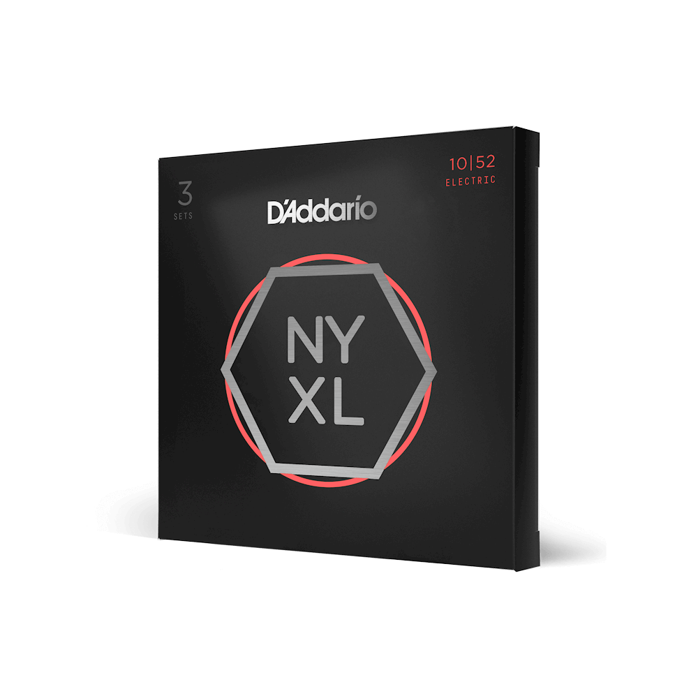 D'Addario 10-52 Light Top/Heavy Bottom, NYXL Electric Guitar Strings