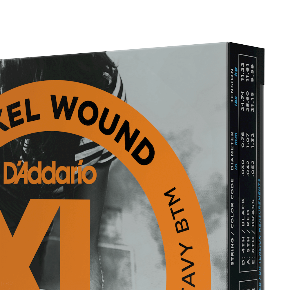 D'Addario 10-52 Light Top/Heavy Bottom, XL Nickel Electric Guitar Strings