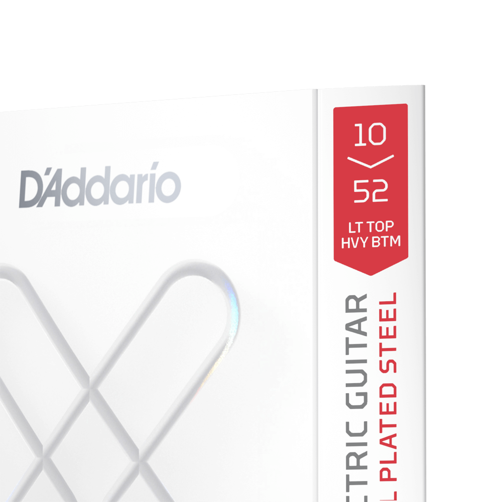D'Addario 10-52 Light Top/Heavy Bottom, XS Nickel Coated Electric Guitar Strings