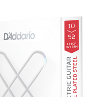 D'Addario 10-52 Light Top/Heavy Bottom, XS Nickel Coated Electric Guitar Strings