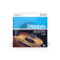 D'Addario 11-47 Light 12-String, Silk & Steel Acoustic Guitar Strings