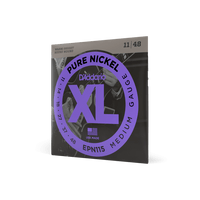 D'Addario 11-48 Medium, XL Pure Nickel Electric Guitar Strings