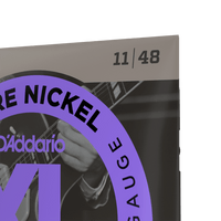 D'Addario 11-48 Medium, XL Pure Nickel Electric Guitar Strings