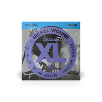 D'Addario 11-49 Medium, XL Nickel Electric Guitar Strings