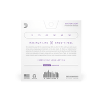 D'Addario 11-52 Custom Light, XS Phosphor Bronze Coated Acoustic Guitar Strings
