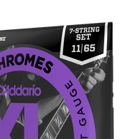D'Addario 11-65 Jazz Light 7-String, XL Chromes Electric Guitar Strings