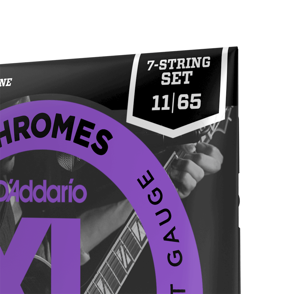 D'Addario 11-65 Jazz Light 7-String, XL Chromes Electric Guitar Strings