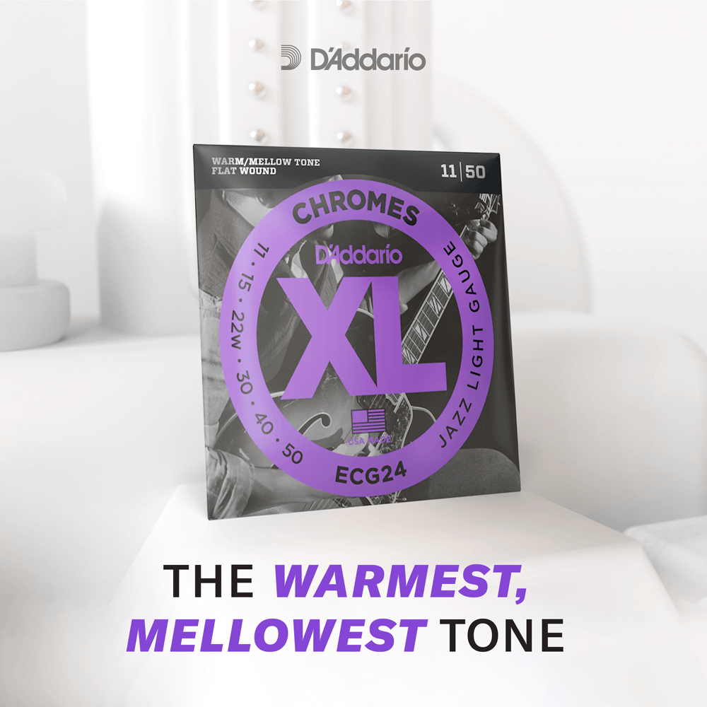 D'Addario 11-65 Jazz Light 7-String, XL Chromes Electric Guitar Strings