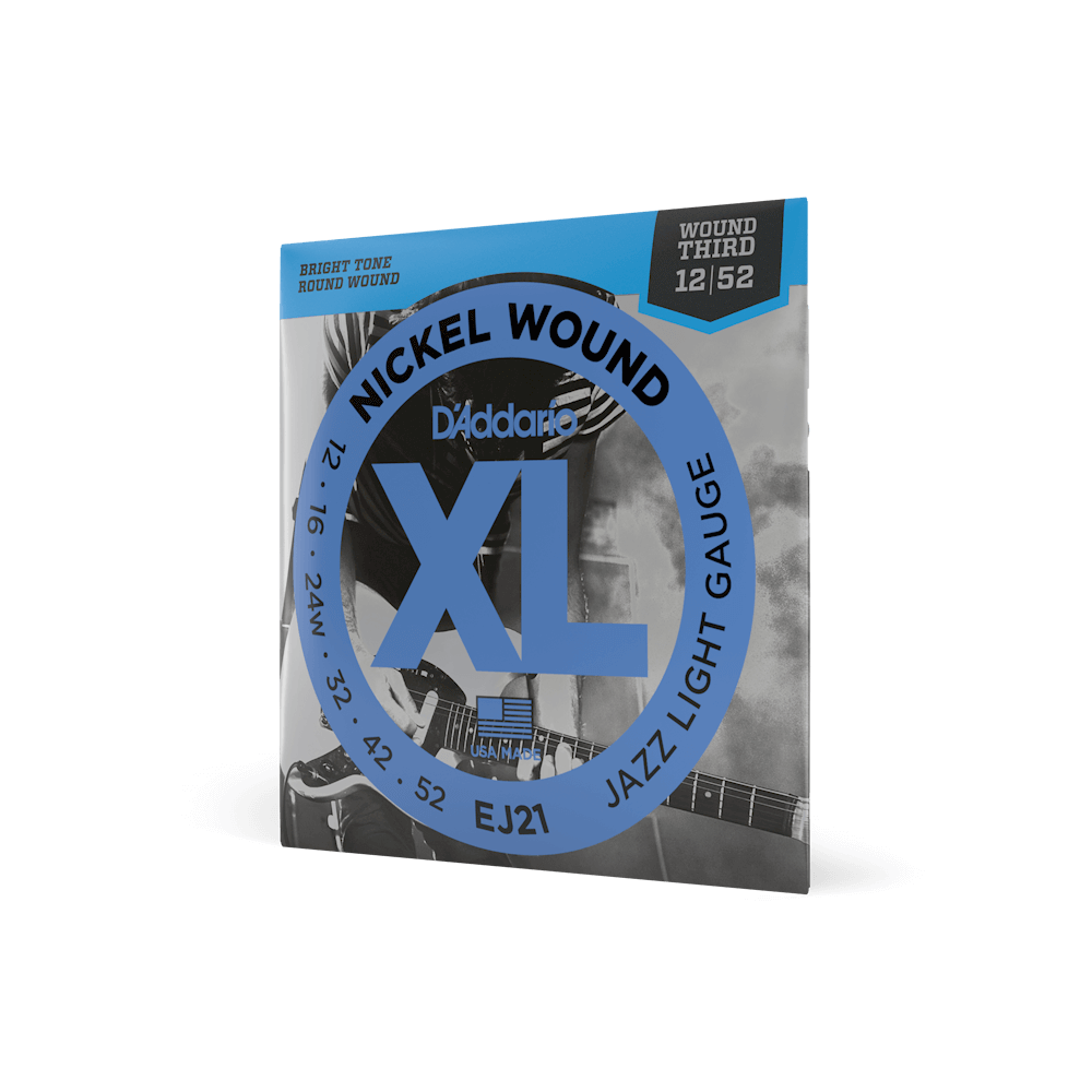 D'Addario 12-52 Jazz Light, XL Nickel Electric Guitar Strings