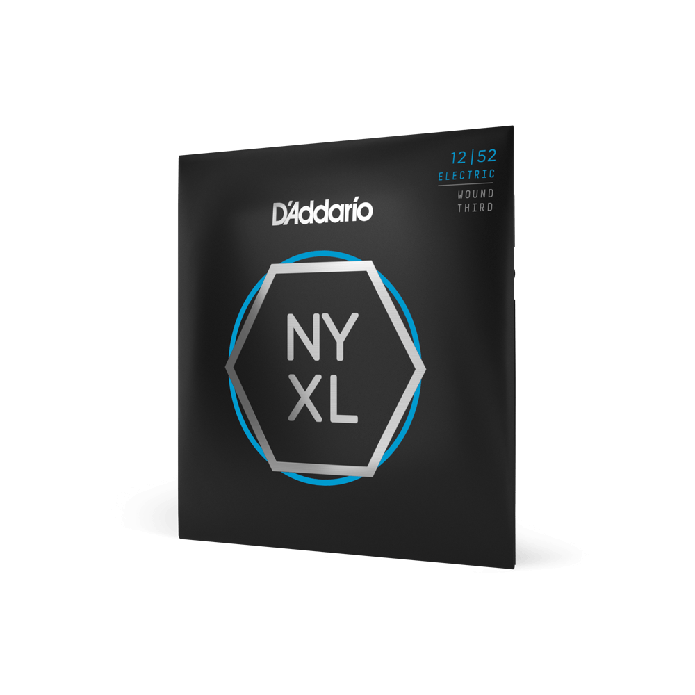 D'Addario 12-52 Light Wound Third, NYXL Electric Guitar Strings