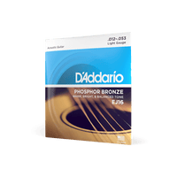 D'Addario 12-53 Light, Phosphor Bronze Acoustic Guitar Strings