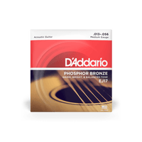 D'Addario 13-56 Medium, Phosphor Bronze Acoustic Guitar Strings