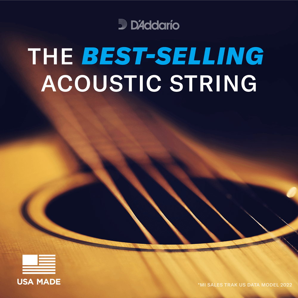 D'Addario 13-56 Medium, Phosphor Bronze Acoustic Guitar Strings