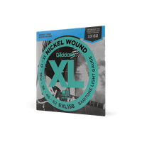 D'Addario 13-62 Light Baritone, XL Nickel Electric Guitar Strings