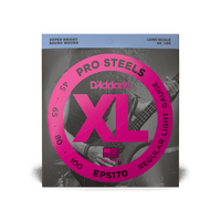 D'Addario 45-100 Regular Light, Long Scale, XL ProSteels Bass Strings