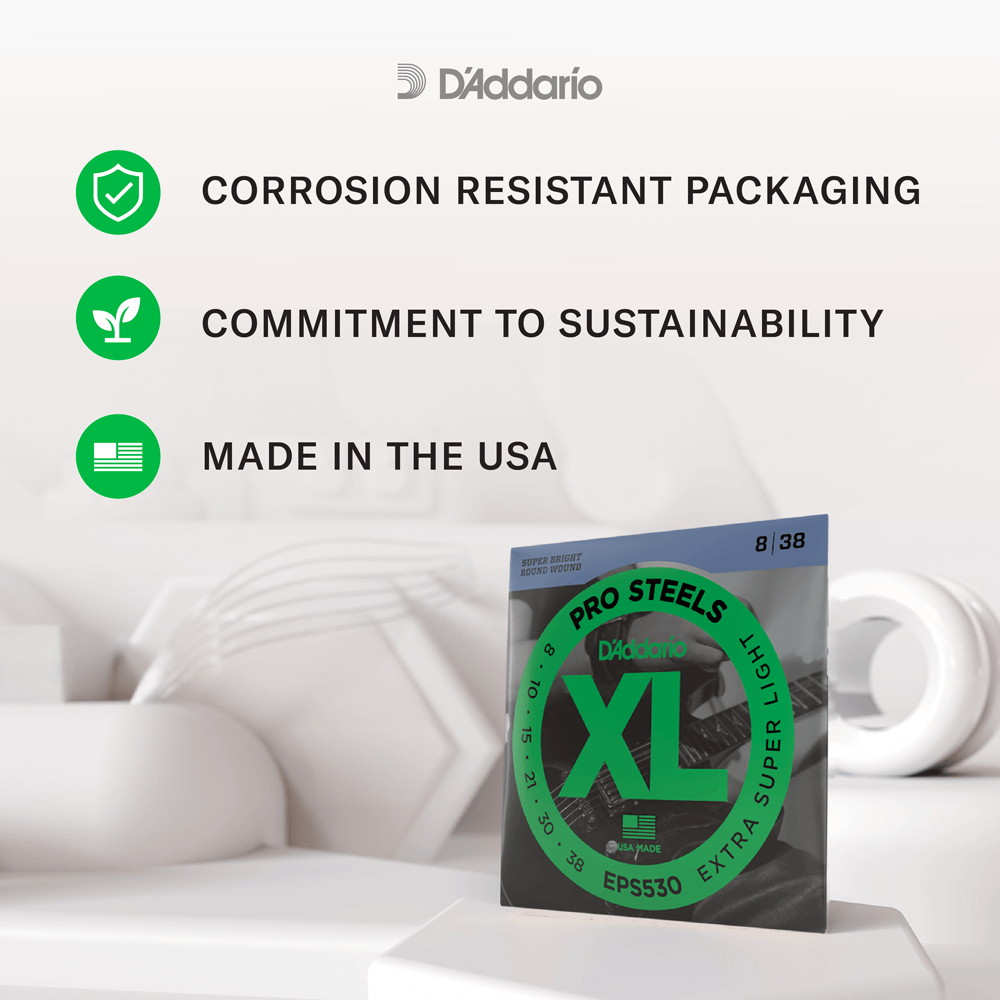 D'Addario 45-100 Regular Light, Long Scale, XL ProSteels Bass Strings