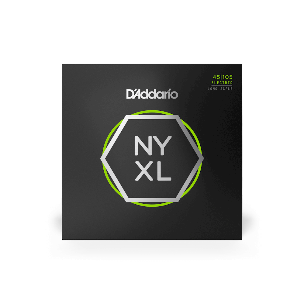 D'Addario 45-105 Regular Light Top/Medium Bottom, Long Scale, NYXL Bass Strings