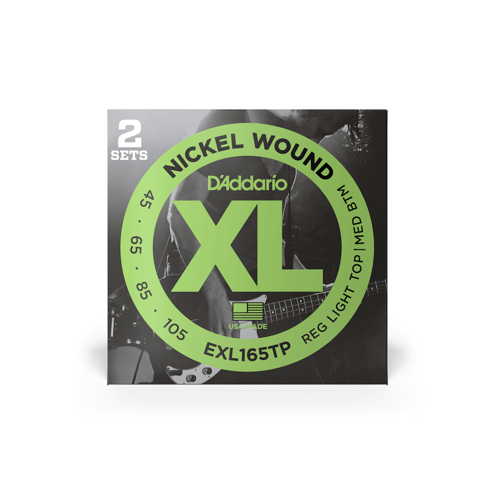 D'Addario 45-105 Regular Light Top/Medium Bottom, Long Scale, XL Nickel Bass Strings