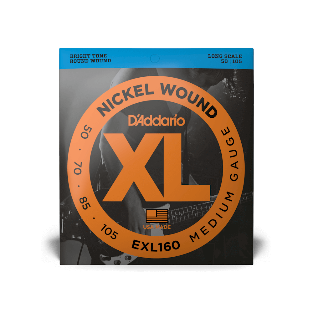 D'Addario 50-105 Medium, Long Scale, XL Nickel Bass Strings