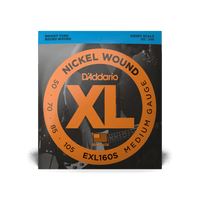 D'Addario 50-105 Medium, Short Scale, XL Nickel Bass Strings