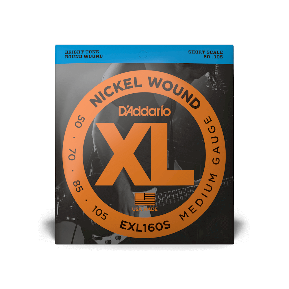 D'Addario 50-105 Medium, Short Scale, XL Nickel Bass Strings