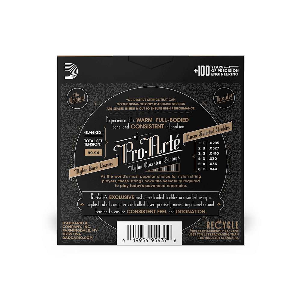 D'Addario Hard Tension, Pro-Arté Nylon Classical Guitar Strings