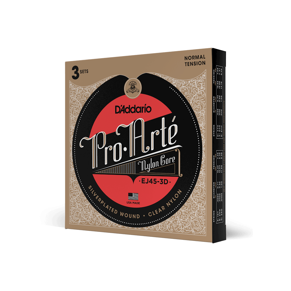 D'Addario Normal Tension, Pro-Arté Nylon Classical Guitar Strings