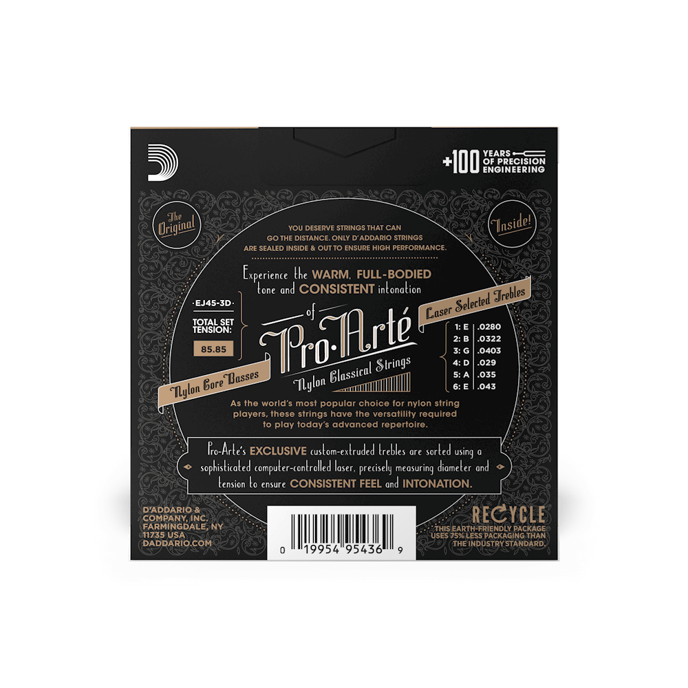 D'Addario Normal Tension, Pro-Arté Nylon Classical Guitar Strings