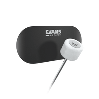 Evans EQ Black Nylon Bass Drum Double Patch