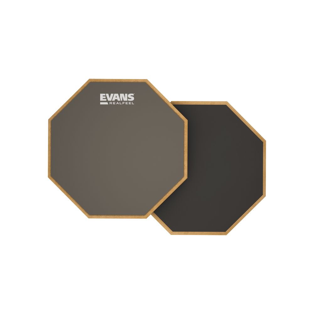 Evans RealFeel 2-sided Practice Drum Pad, 6 Inch