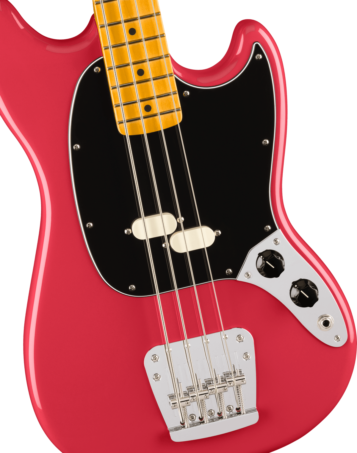 Fender American Professional Classic Mustang Bass, fingerboard detail