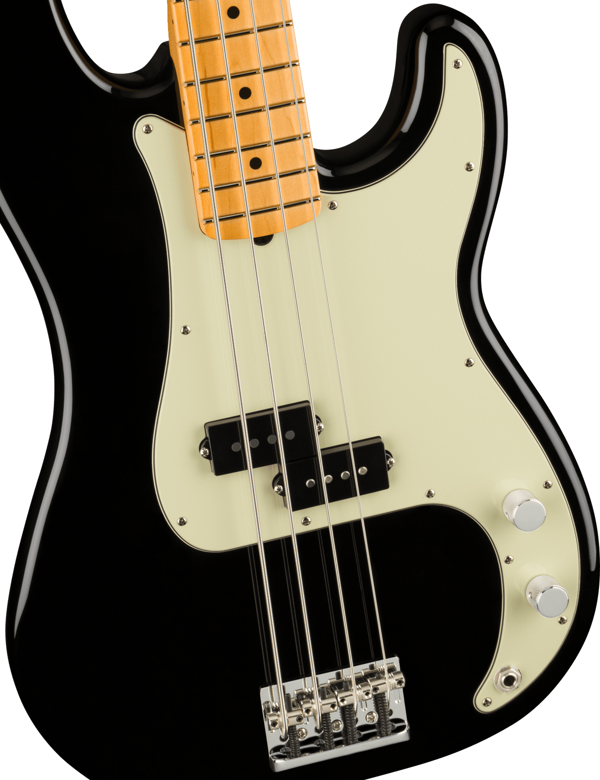Fender American Professional II Precision Bass, fingerboard detail