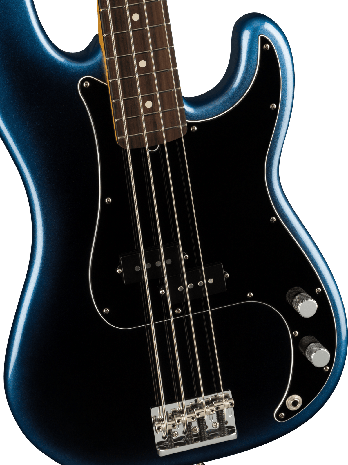 Fender American Professional II Precision Bass, fingerboard detail