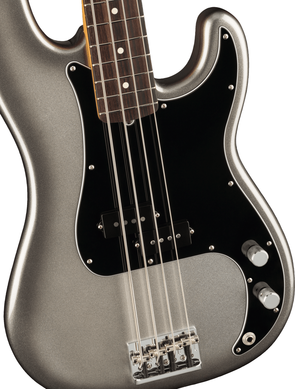 Fender American Professional II Precision Bass, fingerboard detail